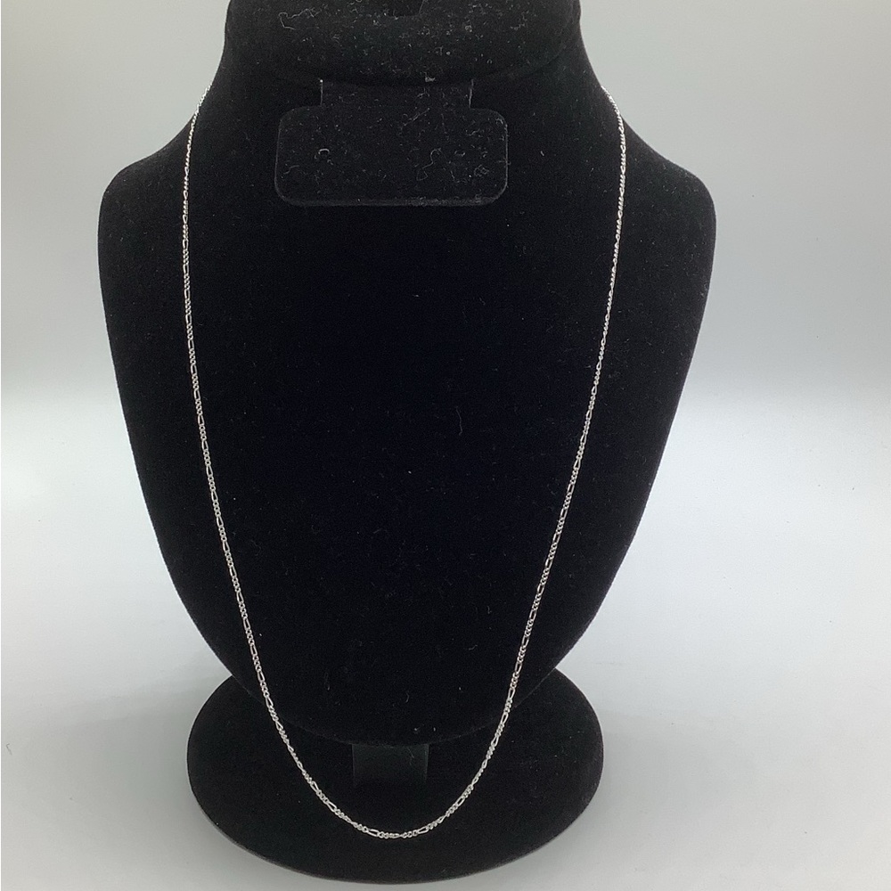 Italy 925 Figaro Necklace 22 Inch
